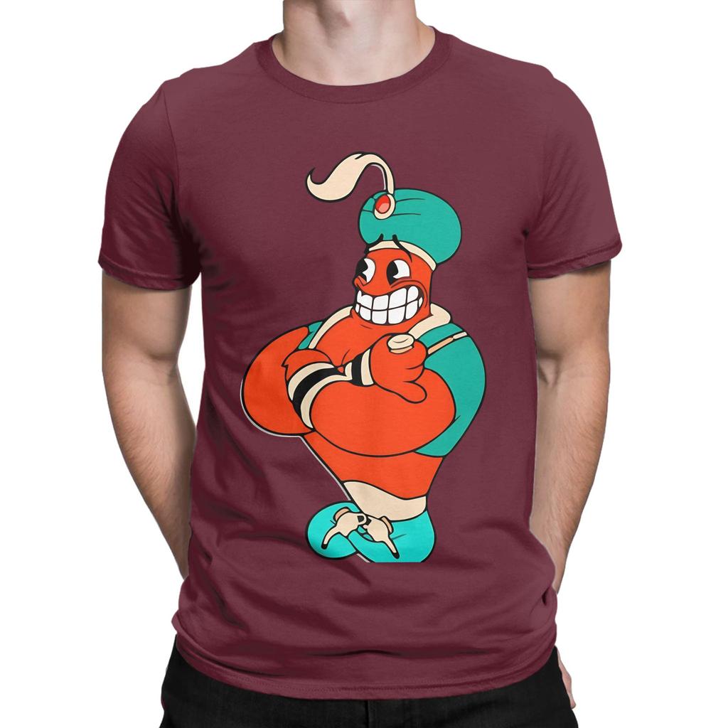 Genie Djimmi The Great Graphic Funny 100 Cotton TShirt Cuphead Tops Tees For Unisex