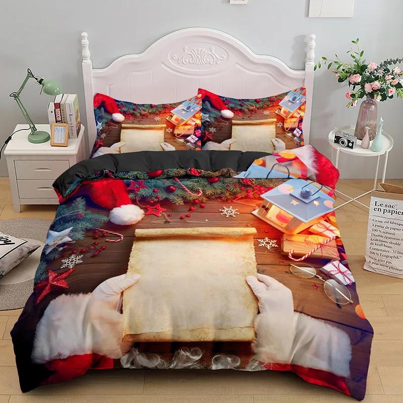 Comforter Magic Pattern King Queen Fairy Theme Bedding Set For Kids Boys Girls Cartoon Fantasy 2/3Pcs Polyester
