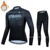 Winter Cycling Jersey Set Long Sleeve Thermal Insulated Bike Riding Suit Team Edition Men Women