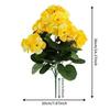 Handmade Artificial Begonia Geranium Flower Pot for Home Decor