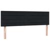 Box Spring Bed with Mattress & LED Lighting Black 160x210 Cm Velvet