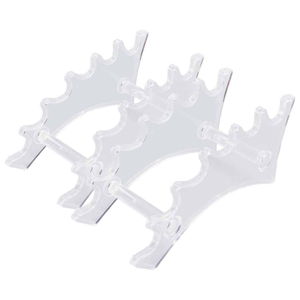 2pcs Detachable Makeup Brush Display Stand Acrylic Mutifunctional Pen Display Stand RackTransparent