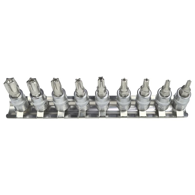 9pcs/set 5 Point Star Torx Screwdriver Bit Drive Socket Pentalobe TS10 TS15 TS20 TS25 TS27 TS30 TS40 TS45 TS50 Tools