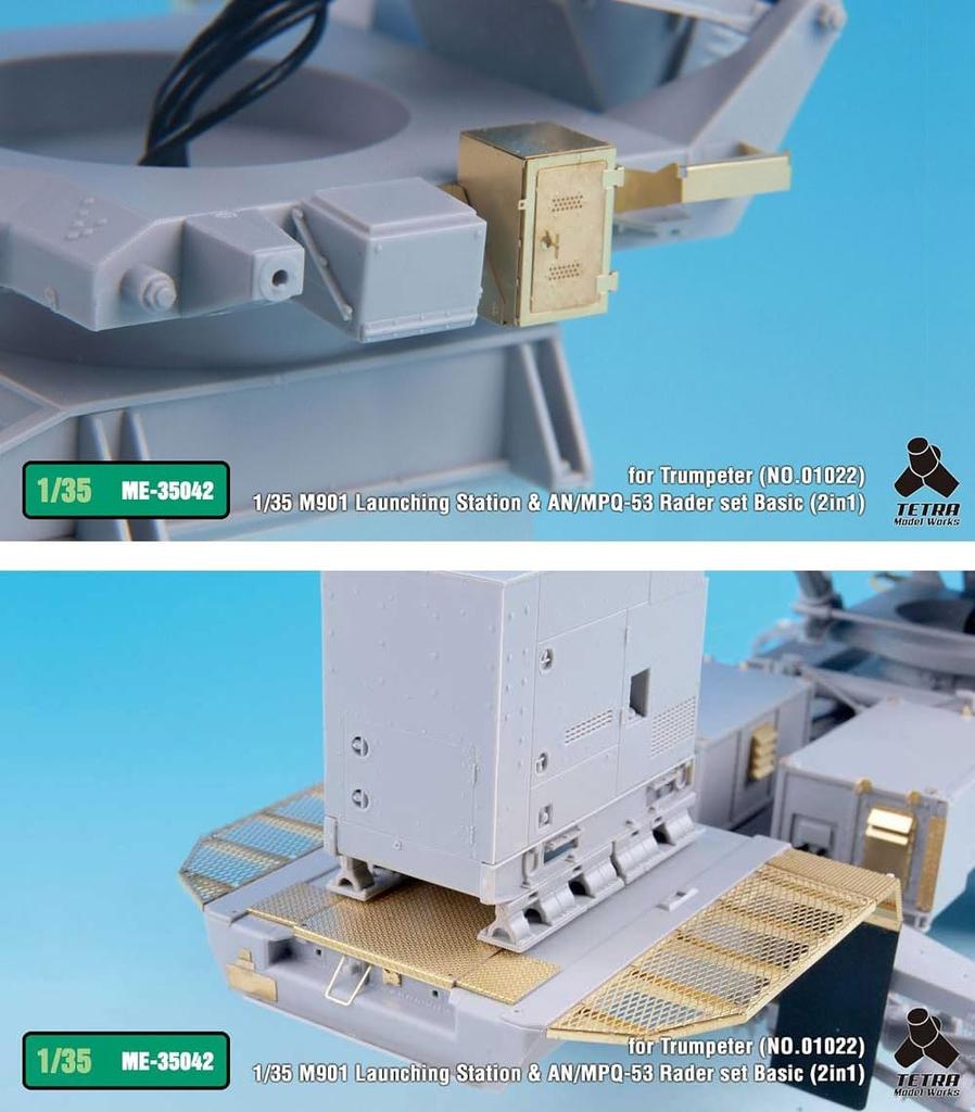 Tetra Model ME Series Patriot Basic Plastic Model Parts ME3542 1/35 MIM-104C PAC-2/Radar (for TR)