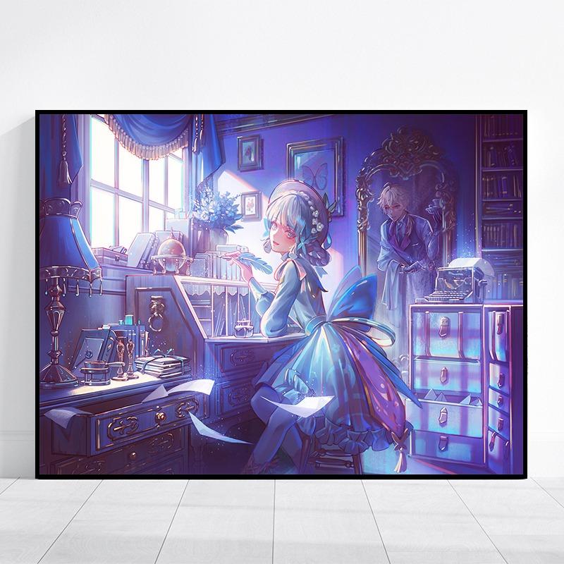 Popular Games Genshin Impact Character Anime Posters and Prints Canvas Printing Wall Art Picture for Living Room Home Decoration