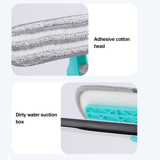1/2/3Pcs Window Wiper 4-in-1 Glass Cleaner Tool with Spray Bottle Scrubber Scraper Sprayer Multifunctional Window Cleaning Kit