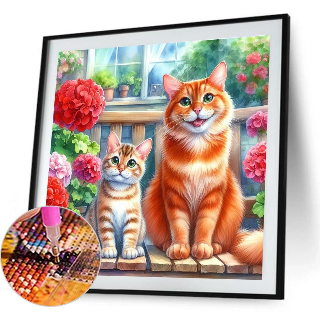 Animal Series Diamond Art Kits for Home Wall Decor Round Full Drill Dimond Art Paintings Diamond Dots Gem Art 15.75 X15.75 In
