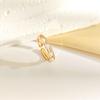 Women's Pearl Beaded Cross Ring: Light Luxury, Adjustable Index Finger Jewelry