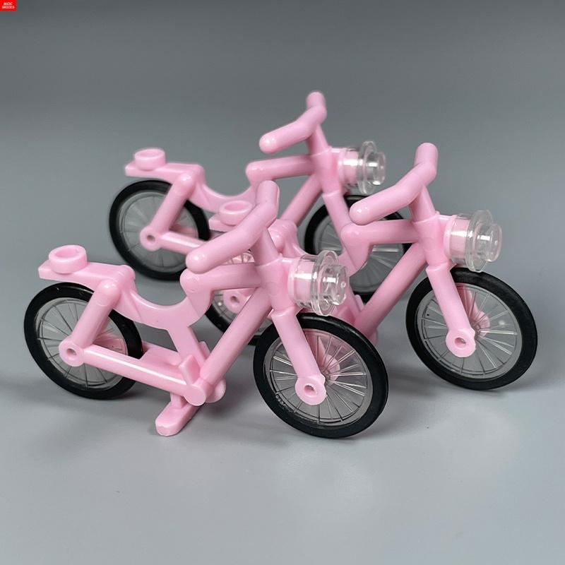 

MOC Bricks Bike Bicycle Frame Mountain Biking City Assembled Constructing Blocks Friends Playthings Kids Birthday Gifts