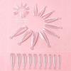 Dual Form Coffin Nail Tips 120pcs  Extension Reusable Mold For Quick and Easy Professional Manicure At Home