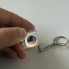 Keyboard Fidget Toy with LED Light Stress Relief Decompression Button Finger Clicker Sensory Toy Travel Office School Focus Aid Keyboard Keychain