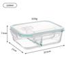 High Borosilicate Glass Lunch Container with Lid: Microwave-Safe Outdoor Rice Bowl & Food Storage Solution