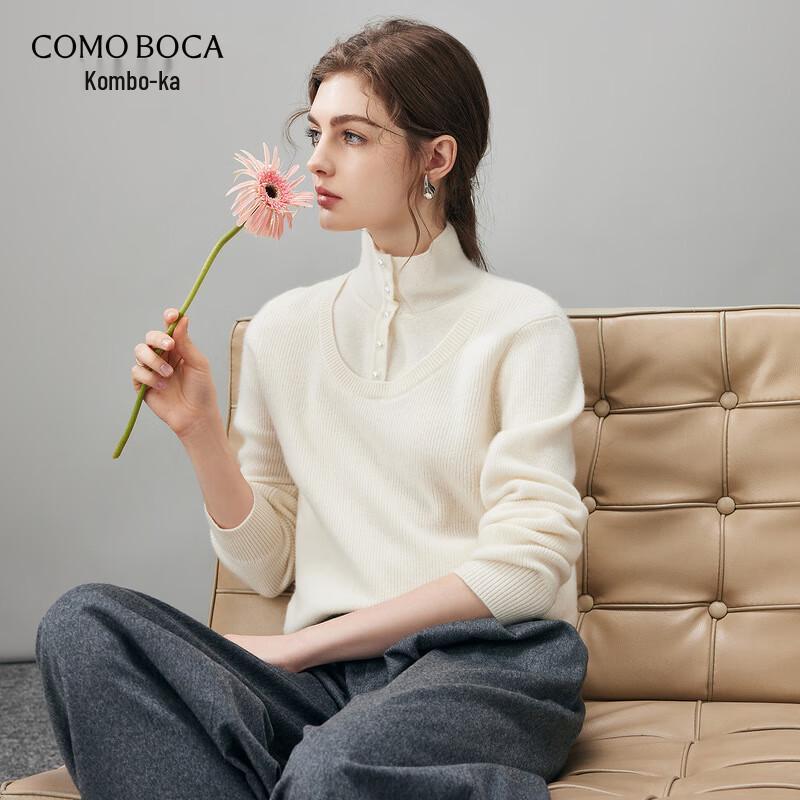 Женский свитер с высоким воротом KEMONBOCA из 100% кашемира S