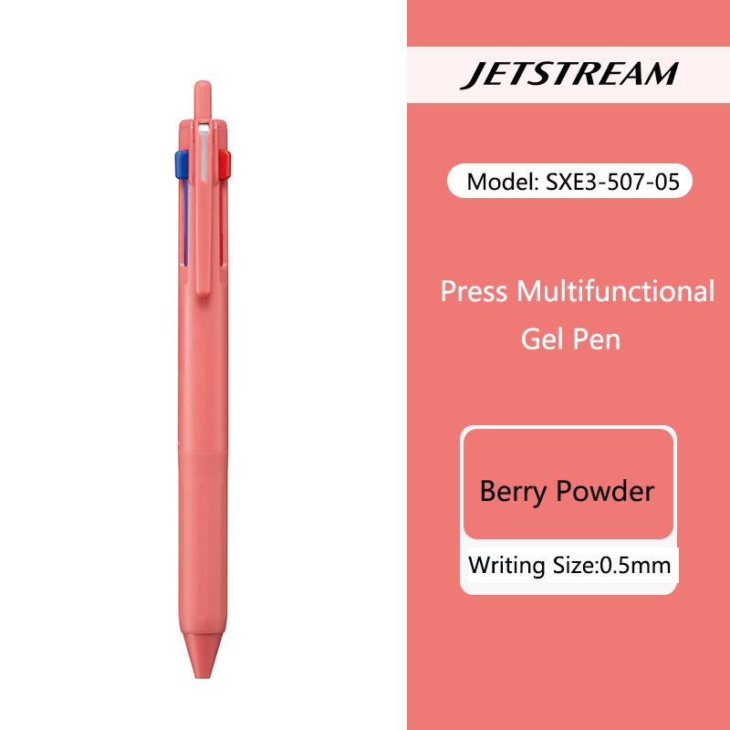 uni JETSTREAM 3 in 1 Multifunction Ballpoint Pen,colores 0.5mm Black/Red/Blue Core boli multifunción Retractable For Note Writin