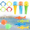 Kids Diving Underwater Toys Set Swimming Pool Playset Fish Ring Octopus Sticks