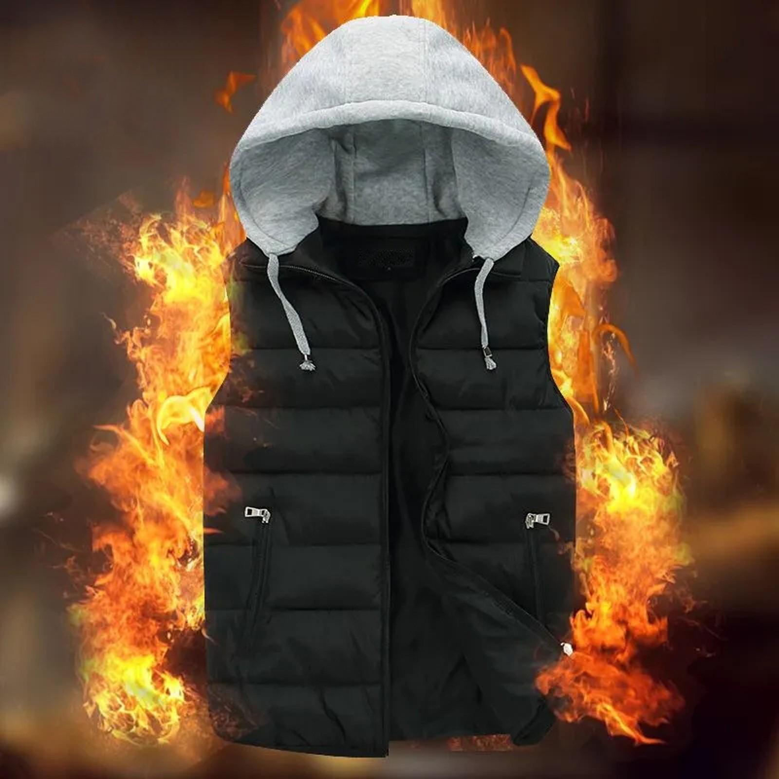 

Пара Стиль Мода Сплошной Цвет Карман Молния Хлопок Пальто Жилет Пальто Женщины И Мужчины XXXXL чёрный