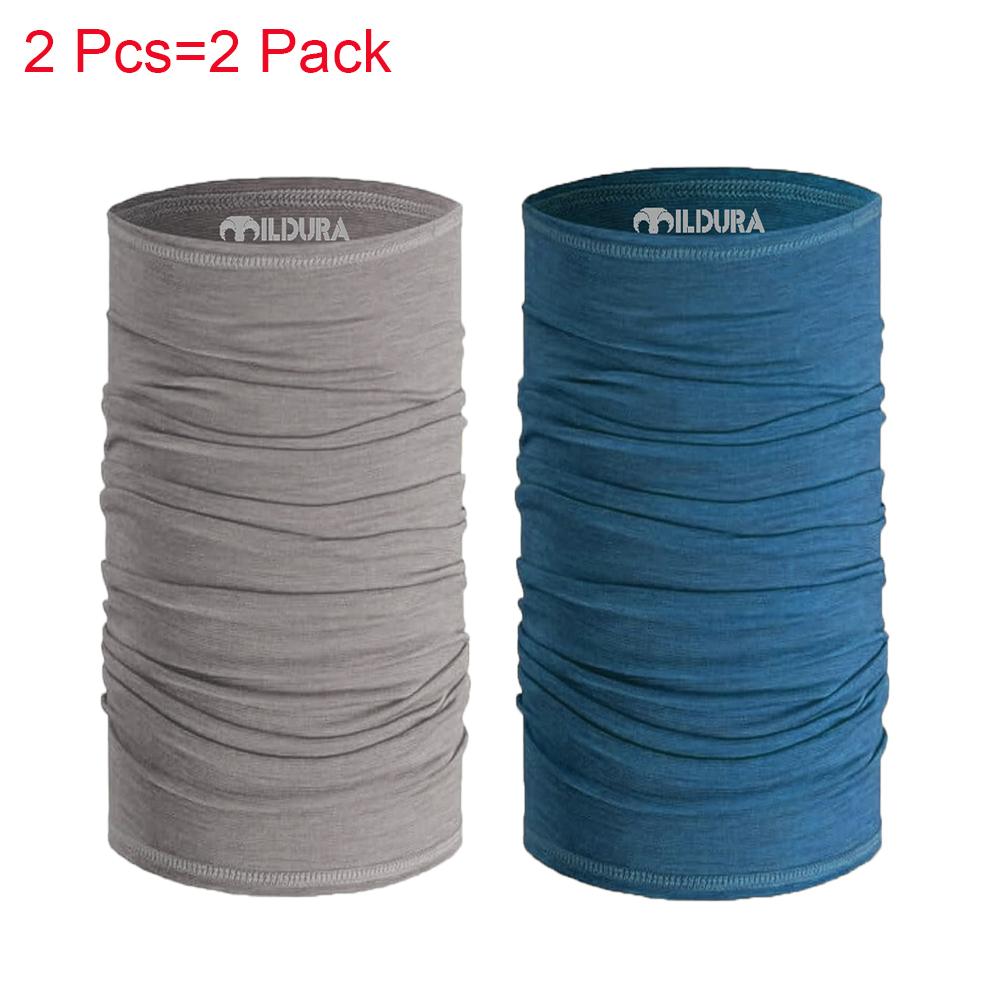 Adult 100% Merino Wool Neck Gaiter Light Quick Dry Breathable Face Mask for Ski Hiking Neck Tube Scarf Multifunctional Headwear
