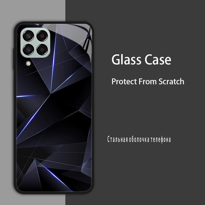 M53 5G Case For Samsung Galaxy M53 Case for Samsung M33 Tmepered Glass Case Fundas For Galaxy M23 A12 M12 A22 5G F23 Phone Cases