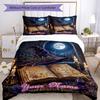 3PC Custom Name Moonlit Spellbook Bedding Set Duvet Cover Closure Includes 1 Duvet Cover & 2 Pillowcases for Bedroom