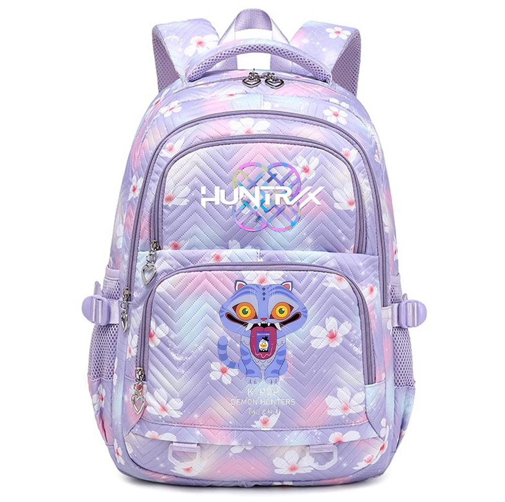 Cartoon K-Pop Printed Backpack Student Teenager Bookbag for Boy Girl Schoolbag Kid Gift Women Large Capacity Waterproof Travel Bag Mochila