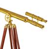 Decorative Brass Telescope on Tripod Spyglass Decor Copper Finish Nautical Home Accent
