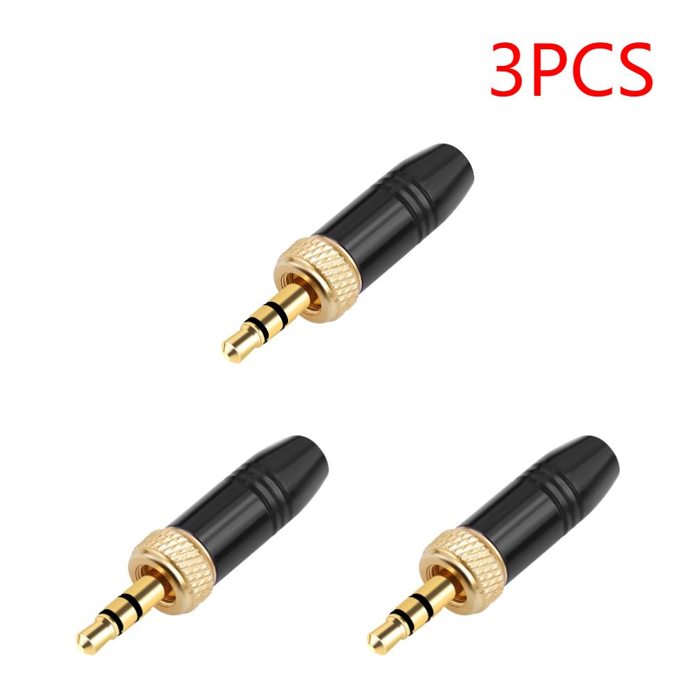 3.5mm Audio Plug with M6 Internal Thread Stereo Headphone Jack Male Plug for Sony UWP-D21 UWP-D22 for Sennheiser MicrophoneGood Product