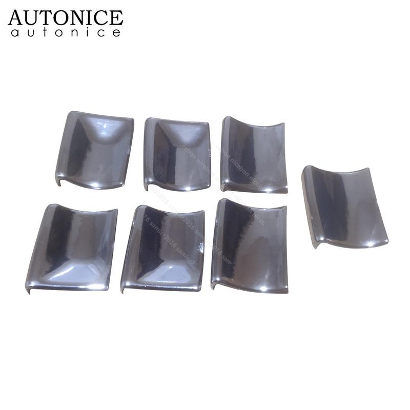 7pcs Window Lift Button Sequ Trim Fit for Toyota Fortuner Hilux Prius Alphard Vellfire 2016 2017 2018