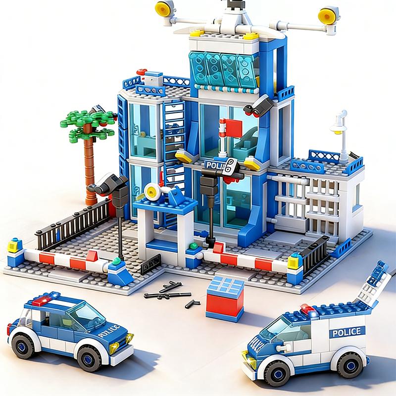 Urban area High-Quality Police Space facility High-Quality Building High-Quality Blocks High-Quality Police High-Quality Car High-Quality Building