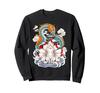 Japanese Nine-tailed Fox Dragon Tower Myth Sweatshirt