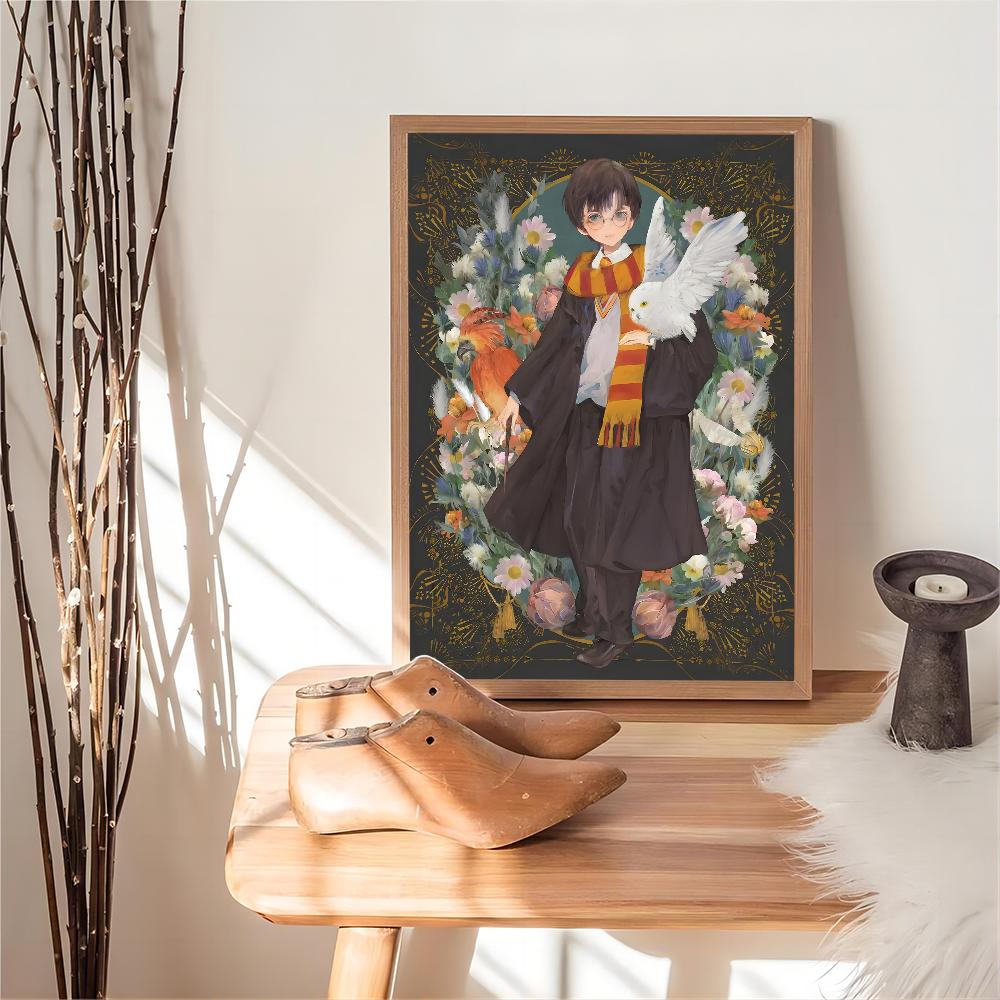 Wizarding World Yume Fantasy Anime Whitepaper Poster HD Qualität Poster Wandkunst Gemälde Arbeitszimmer Wanddekoration