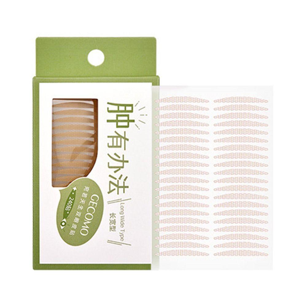 240Pcs Mesh Type Double Eyelid Tape Waterproof Big Eye Invisible Eye Stickers Self-adhesive Eye Lift Strips Swelling Eyelid