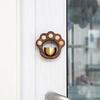 Retro Style Magnetic Suction Punch Free Alert Doorbell Cat Paw Shape Shopkeepers Bell