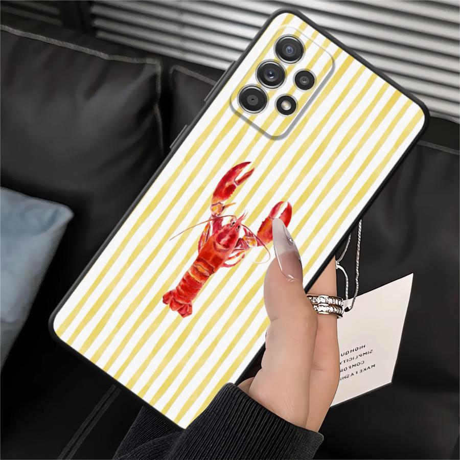 Case for Samsung Galaxy A10 A20 A05 Note 20 Ultra 9 10 A04 A01 A02 A06 A50 A70 A03 A30 A40 Soft Back Phone Cover Marine Animals