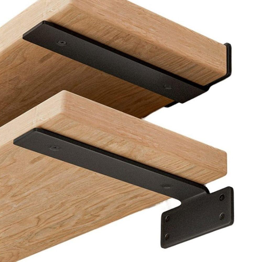 Thickened Floating Shelf Brackets Integrated Furniture Board Support Invisible L Bracke Home