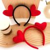 Fascia per capelli Decorazione Cuore Rosso Leggera Elastica Cerchietto per Capelli Fascia per Capelli San Valentino Donna Accessorio Versatile per Capelli