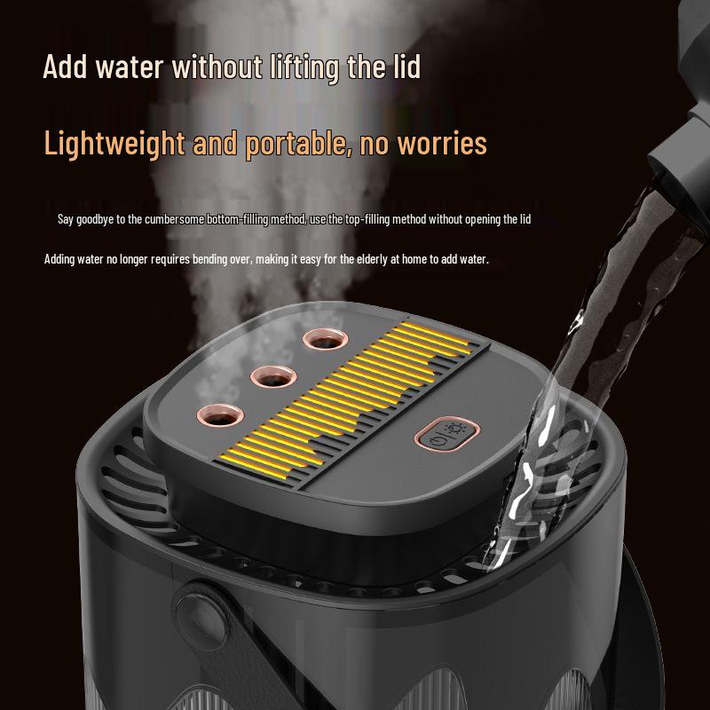 3L High Capacity Humidifier with Triple Nozzles – Portable High Mist Volume Atomizer for Home and Office.