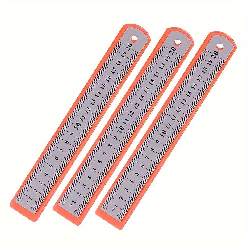 Double-Sided Stainless Steel Rulers Measuring 5.91inch, 7.87inch, and 11.81inch