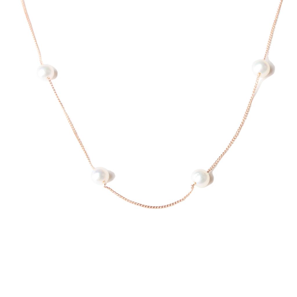 Mezmic Magic 10 Big Pearl Gold Necklace