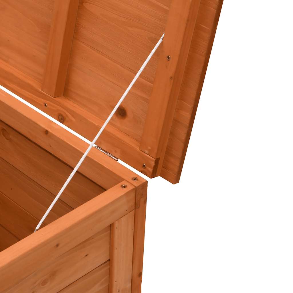 Garden Chest Brown 150 X 50 X 56.5 Cm Solid Pine Wood