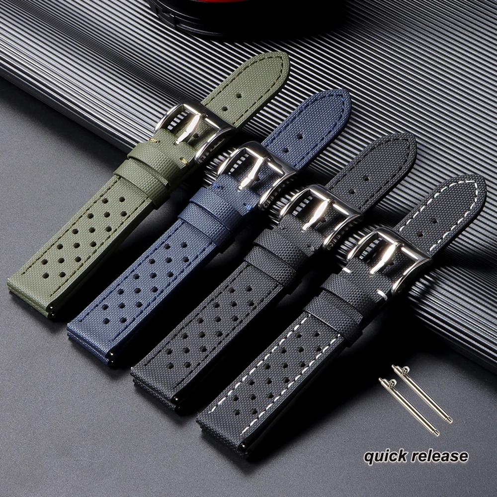 Premium Grade Nylon Watch Band Straps 18mm 20mm 22mm for Seiko for Oris for Omega Quick Release Diving Waterproof Bracelet
