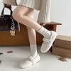 White French Mary Jane Flat-bottomed Fluffy Shoes for Women's New Autumn and Winter Warm-soled Beanie Cotton Shoes