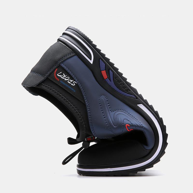 Mode Frühling Herren Laufschuhe Sneaker Leder Herren Freizeitschuhe Bequem Faul Slipper Herren Flats Neu Herren Sport Walking Schuhe