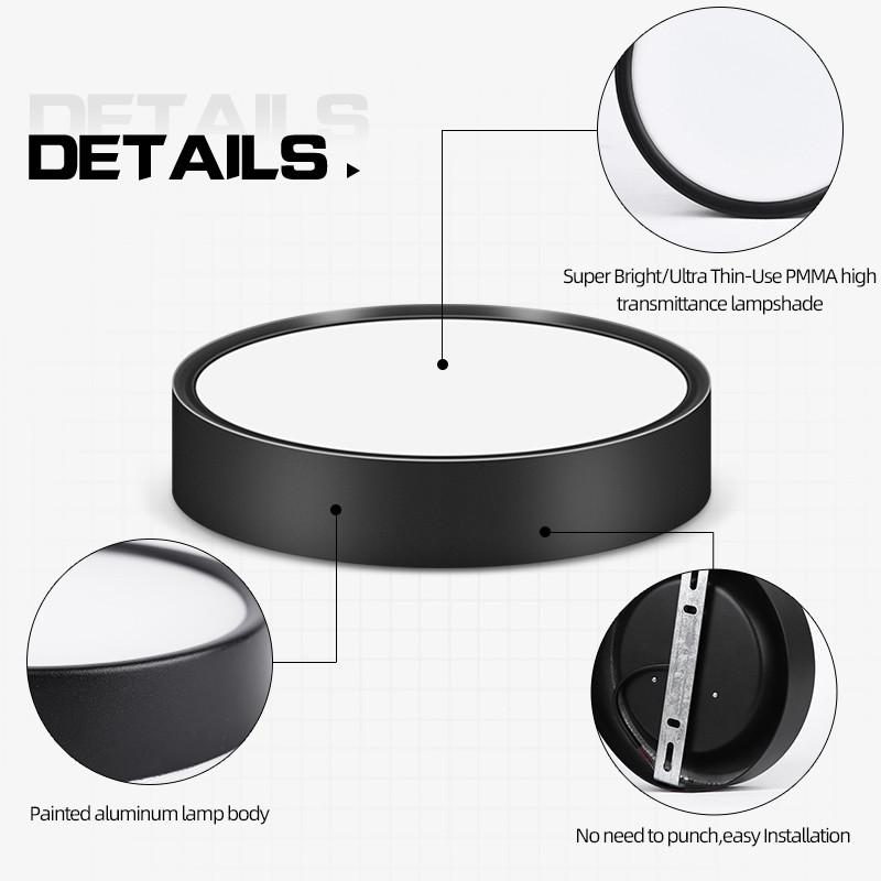 LED Downlights 110V 220V Taklampe spot led lys Overflatemontert Lampe Stue Baderomslys Innendørs Belysningsarmatur