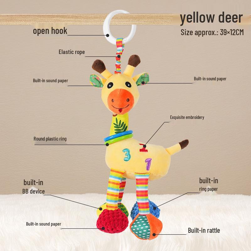 Baby Stroller & Crib Rattle Mobile: Soothing Toy for Car Seats & Beds