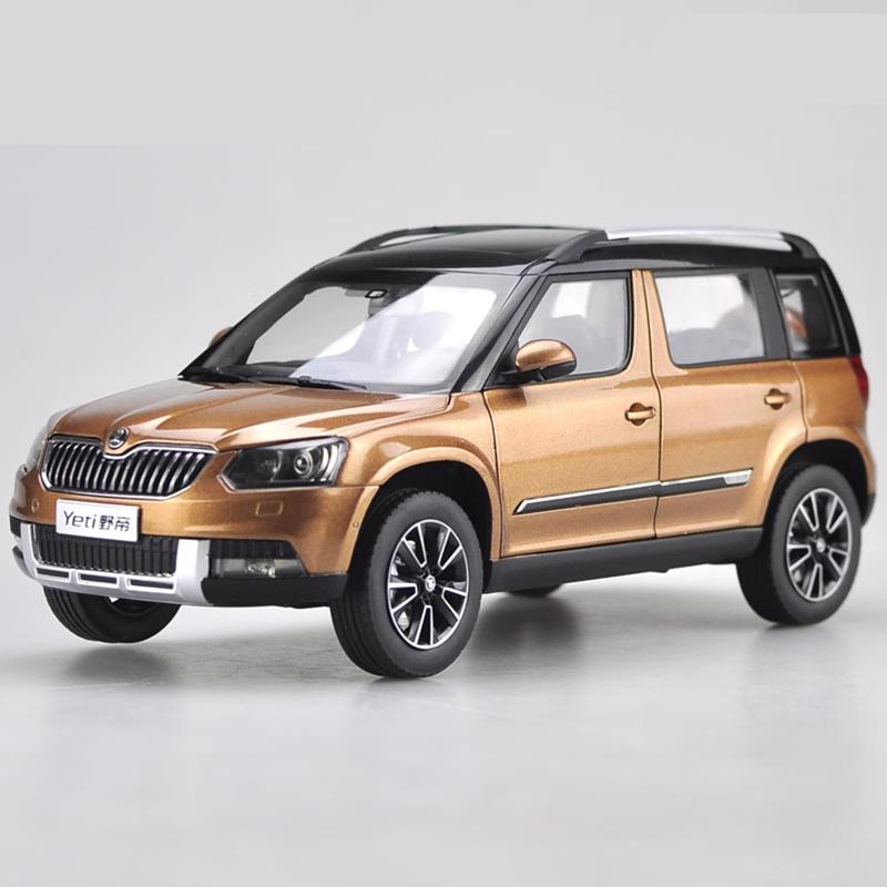AAABW1 1:18 SKODA Yeti SUV Alloy Car Model Diecast Metal City Off-road Vehicles Car Model High Simulation Collection Childrens Toy Gift