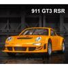 1/32 slitinový tlakový odlitek Porsche 911 GT3 RSR Model sportovního auta se zvukem a světlem, funkční hračky pro kluka k narozeninám