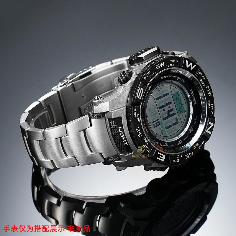 Para Casio PROTREK PRW-2000T/2500/3500/5000/5100/PRG-260 PRG-270 PPremium Correa de Reloj de Acero Inoxidable 304 para Entusiastas del Aire Libre