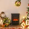 Decorative Fireplace, Flame Effect, Thermostat, Overheat Protection, 45 x 28 x 54 cm, Black