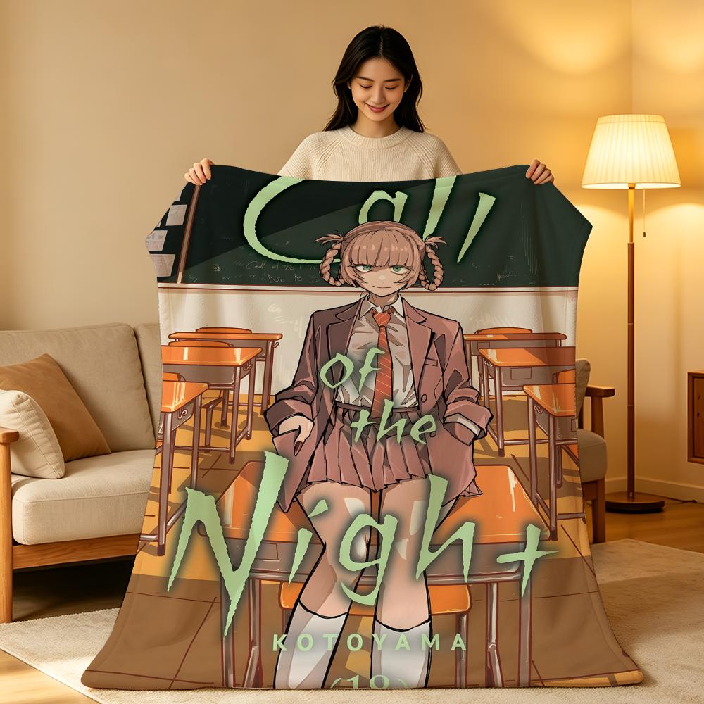 Anime N-Nazuna N-Nanakusa Throw High-Density Short Plush Blanket Soft Skin-Friendly for Sofa Nap Air-Conditioned Room