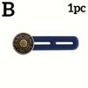 1-10pcs Jeans Buckle Extenders Waist Adjustable Metal Button for Pants Free Sewing Retractable Waistband Stretch Expander